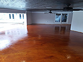 Acid Stained Floor - After Reston VA