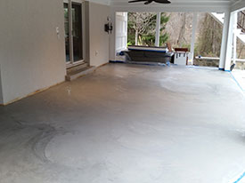 Acid Stained Floor - Before Reston VA